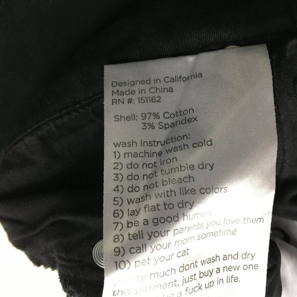 RIP N DIP Logo Hardware Black Embroidery Lord Nermal Peeking Cat 5 Pocket Jeans - Picture 3 of 16